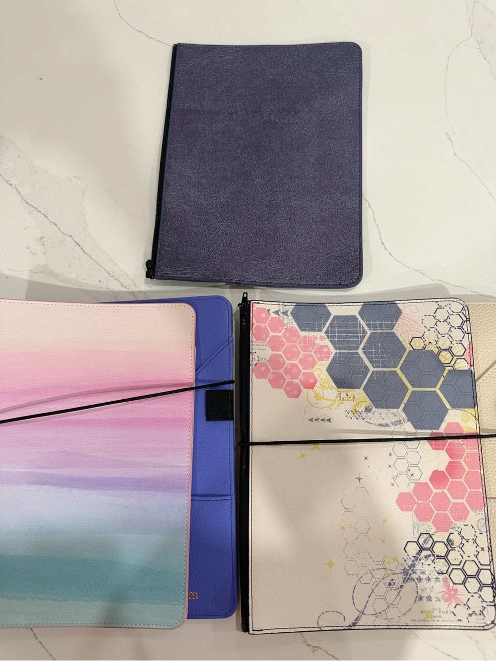 Tula XII - Purple and Patterned Options Planner Cover zip type 10 inch